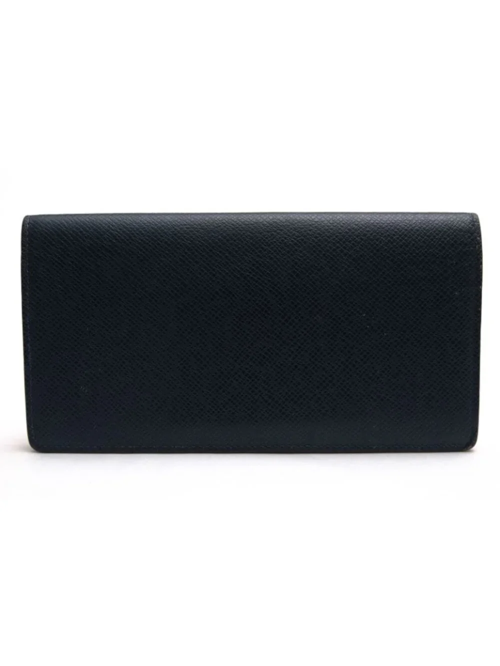 Louis Vuitton Wallet Leather Navy Taiga Portefeuille Long Billfold No Coin